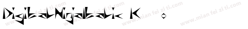 DigitalNinjaItalic-K56o字体转换