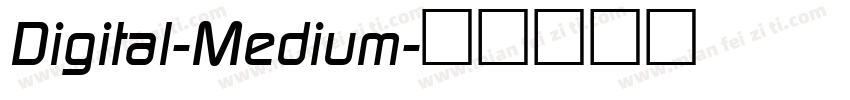 Digital-Medium字体转换