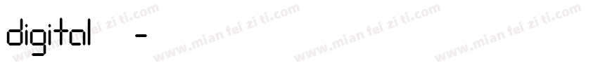digital字体字体转换