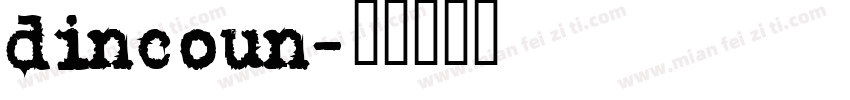 dincoun字体转换