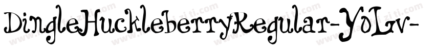 DingleHuckleberryRegular-YoLv字体转换
