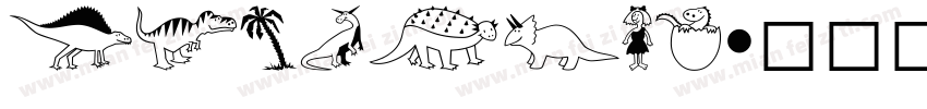dinosaur字体转换