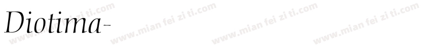 Diotima字体转换