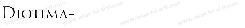 Diotima字体转换