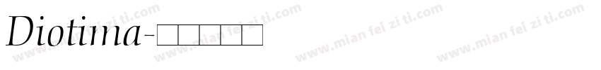 Diotima字体转换