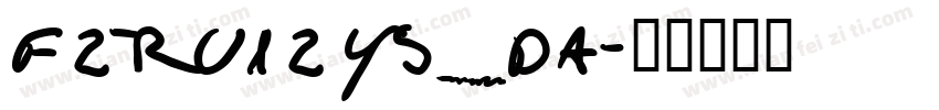 FZRUIZYS_DA字体转换
