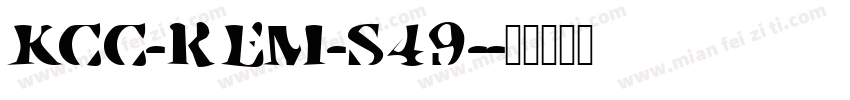 KCC-REM-S49-字体转换