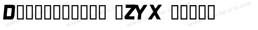 Discotechia-zZYX字体转换