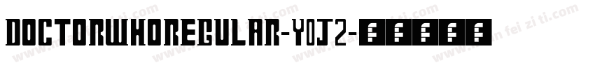DoctorWhoRegular-Y0j2字体转换