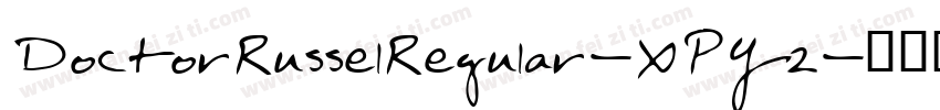 DoctorRusselRegular-XPY2字体转换