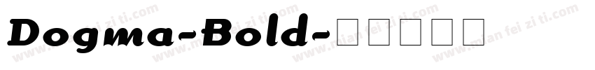 Dogma-Bold字体转换