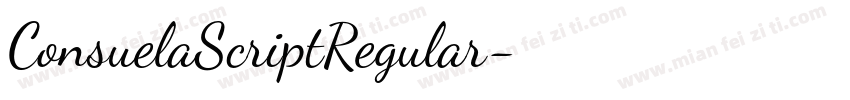 ConsuelaScriptRegular字体转换
