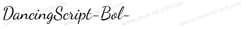 DancingScript-Bol字体转换