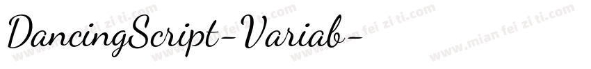 DancingScript-Variab字体转换