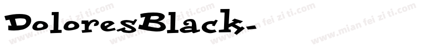 DoloresBlack字体转换