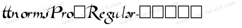 ttnormsPro一Regular字体转换