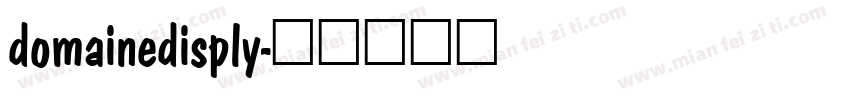 domainedisply字体转换