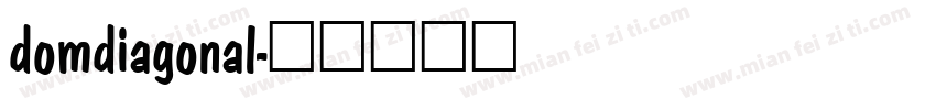 domdiagonal字体转换