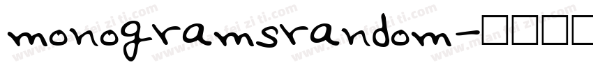 monogramsrandom字体转换