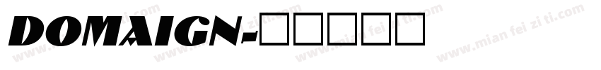 DOMAIGN字体转换