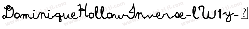 DominiqueHollowInverse-lW1y字体转换