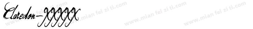 Claredon字体转换