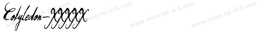 Cotyledon字体转换