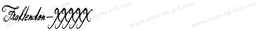 Fraktendon字体转换