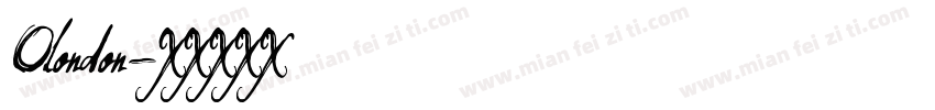 Olondon字体转换