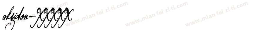 akzidon字体转换