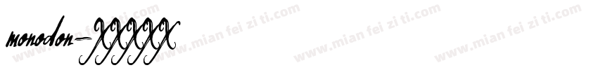 monodon字体转换