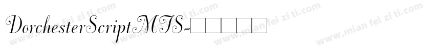 DorchesterScriptMTS字体转换