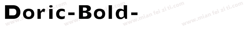 Doric-Bold字体转换
