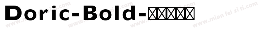Doric-Bold字体转换