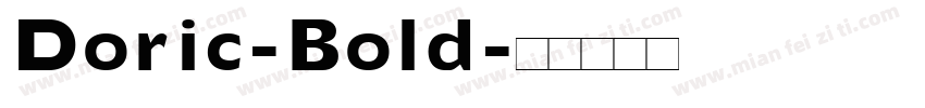 Doric-Bold字体转换