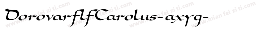 DorovarflfCarolus-axyg字体转换