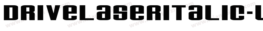 DriveLaserItalic-wzG9字体转换