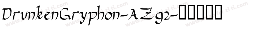 DrunkenGryphon-AZg2字体转换