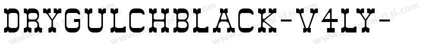 Drygulchblack-V4ly字体转换