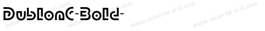 DublonC-Bold字体转换