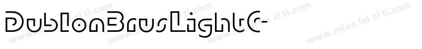 DublonBrusLightC字体转换