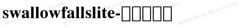 swallowfallslite字体转换