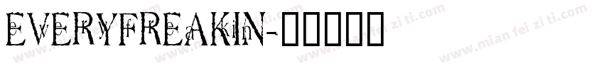 everyfreakin字体转换