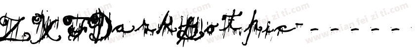 ZXFDarkGothic字体转换