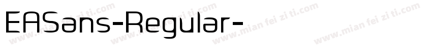 EASans-Regular字体转换