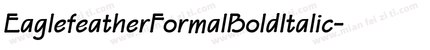 EaglefeatherFormalBoldItalic字体转换