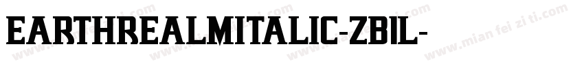 EarthrealmItalic-ZB1l字体转换