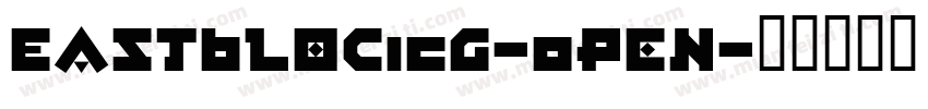 EastBlocICG-Open字体转换