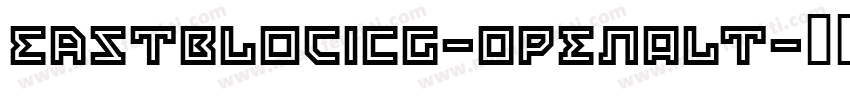 EastBlocICG-OpenAlt字体转换