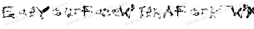 EatYourFaceWithAFork-WX9字体转换